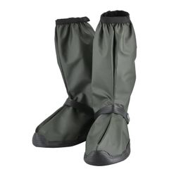 Brand New LEAD Industries Motorcycle/Bicycle Rain Boot Covers - Foldable, Portable, Waterproof, Windproof, Coldproof, Stain-Resistant, Durable - RW-058B Olive Green