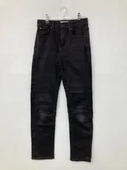 AZUL by MOUSSY アズールバイマウジー デニムパンツ S ブラック フルレングス 無地 スキニー・タイト レギュラー リジッド・ワンウォッシュ レディース