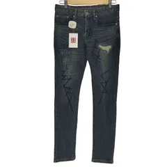 ヴォルコム VOLCOM ×REGIEVO リペアデザインスリムデニムパンツ Y2K レディース  0のサムネイル