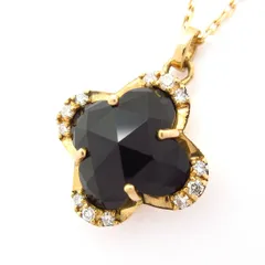 VENDOME(ヴァンドーム青山) ネックレス美品  ブラックカルセドニー ネックレス AGVN598940OC 12Pダイヤ/クローバーシリーズのサムネイル