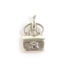 Hermès Kelly バッグ型 チャーム ペンダントトップ兼ピルケース 銀製