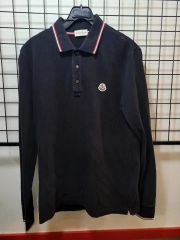 MONCLER 長袖ポロシャツ ネイビー Sサイズ - メルカリ