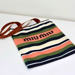 MIU MIU ミュウ ミュウ 花柄 トートバッグ エコバッグ オレンジ系