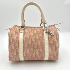 f*様 Christian Dior トロッター PVC ロゴ金具 ミニボストン Christian Dior D金具 クリスチャンディオール トロッター柄 ミニ