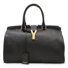 SAINT LAURENT PARIS サン ローラン パリ YSL イブサンローラン Yライン カバス クラシック ハンドバッグ レザー ブラック 黒 ゴールド金具 311208のサムネイル