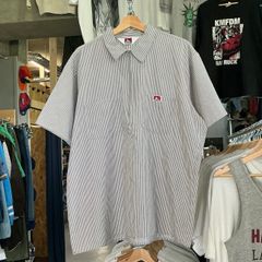 70'〜80'BEN DAVIS ハーフジップヒッコリーシャツ ロケットタロン