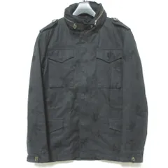 美品 lucien pellat-finet ルシアンペラフィネ スカル マリファナジャガード M-65 ジャケット S ブラック メンズ 古着 中古 USEDのサムネイル