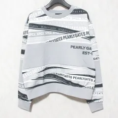 美品 24年商品 PEARLY GATES パーリーゲイツ ラベルロゴプリント カットソー 055-4262014 サイズ2 グレー レディース 古着 中古 USED