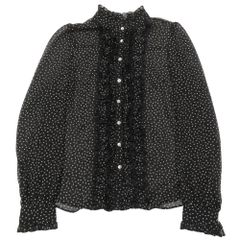 Dolce&Gabbana ブラウス ドット 38 ドルガバ フリル トップス - メルカリ