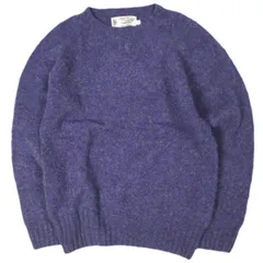 NOR' EASTERLY ノアイースターリー スコットランド製 SHAGGY DOG CREW NECK SWEATER シャギードッグクルーネックニット 34 パープル セーター プルオーバー トップス g13844のサムネイル