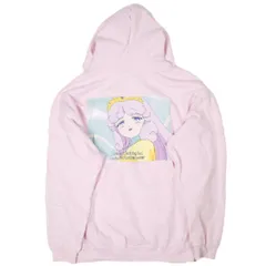 LABRAT ラブラット 魔法の天使 クリィミーマミ Hoodie 裏起毛 スウェットプルオーバーパーカー L ピンク アニメ トップス g13705のサムネイル
