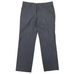 美品 HERMES エルメス レザーパッチ スラックス パンツ センタープレス トラウザーパンツ ボトムス コットン 46 グレー メンズ 古着 中古 USEDのサムネイル