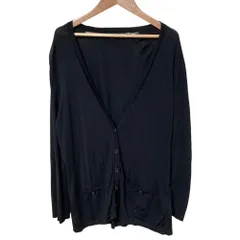 美品 BURBERRY バーバリー ロンドン ニット カーディガン サイズ2 ブラック レディース 古着 中古 USEDのサムネイル
