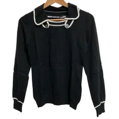 未使用 MARY QUANT マリークワント ニットカットソー サイズＭ ブラック レディース 古着 中古 USEDのサムネイル