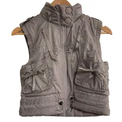 美品 adidas by Stella McCartney アディダスバイステラマッカートニー 中綿 パデッドベスト ジャケット サイズXS グレー レディース 古着 中古 USED