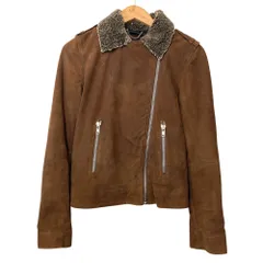 DIESEL ディーゼル ライダースジャケット レザー ブラウン レディース 古着 中古 USED