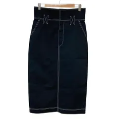 美品 FENDI フェンディ ステッチ ロングタイトスカート 44 ブラック レディース 古着 中古 USEDのサムネイル