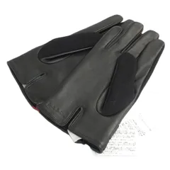 未使用 Paul Smith ポールスミス アーティストストライプベルト ウール×レザー グローブ 240751 TSG ブラック メンズ 古着 中古 USEDのサムネイル