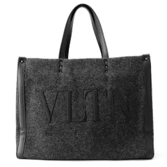ヴァレンティノ・ガラヴァーニ トートバッグ VLTNロゴ ミディアム フェルト レザー 1Y2B0A35BZN VALENTINO 黒のサムネイル