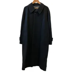 美品 LANVIN ランバン ウール100％ ステンカラーコート R46－44 ブラック メンズ 古着 中古 USEDのサムネイル