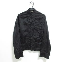 ブラックコムデギャルソン チャイナロングシャツ スタンドカラー