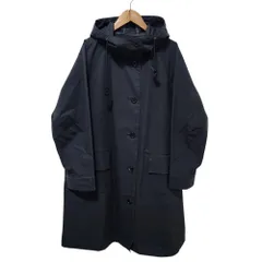 良品 MARGARET HOWELL マーガレットハウエル コットン フーディーコート 1 ブラック レディース 古着 中古 USEDのサムネイル