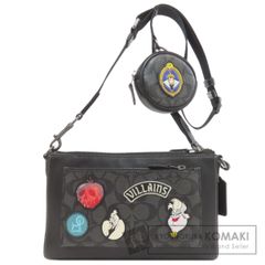 ✨美品✨ コーチ ショルダーバッグ シグネチャー　Cパッチ　PVC×レザー COACH コーチ CC094 ディズニーコラボ ホールデン シグネチャー パッチ
