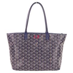 良品 GOYARD ゴヤール アルトワ PM ファスナー付き トートバッグ ネイビー メンズ レディース 古着 中古 USED
