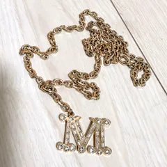(美品) MaxMara(マックスマーラ)ラインストーン ネックレス Mモチーフのサムネイル
