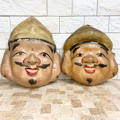 大黒様 恵比寿様 壁掛け お面 七福神 縁起物 - メルカリ