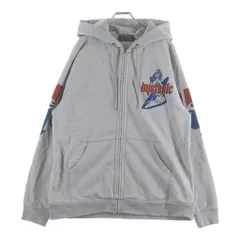 HYSTERIC GLAMOUR (ヒステリックグラマー) HYS FLEARE LOGO ジップアップフーディ パーカー 02261CF01 グレー