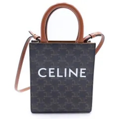 CELINE (セリーヌ) トリオンフ ミニバーティカルカバ 2WAYハンドバック ブラック/ブラウンのサムネイル