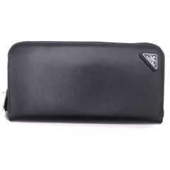 PRADA サフィアーノ ジップアラウンド長財布 グレー - メルカリ