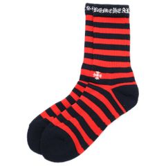 Chrome Hearts クロムハーツ ボーダーソックス 白黒 - メルカリ