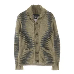 RRL (ダブルアールエル) 一つ星 リネン混 ショールカラー カーディガン ベージュのサムネイル