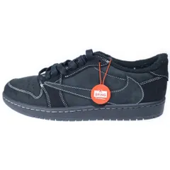 NIKE (ナイキ) ×TRAVIS SCOTT AIR JORDAN 1 LOW OG SP BLACK PHANTOM DM7866-001 エアジョーダン1 ブラックファントム ローカットスニーカー ブラック US10/28.0cmのサムネイル