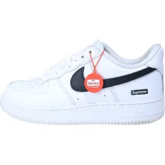 NIKE (ナイキ) ×SUPREME AIR FORCE 1 LOW CU9225-102 エアフォース1 ローカットスニーカー US10/28.0cm ホワイト/ブラック