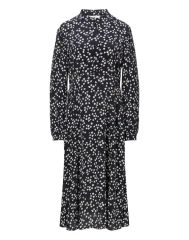Floral Velour Jacquard High Neck Dress - メルカリ