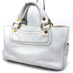 CELINE セリーヌ ブギーバッグ ハンドバッグ ホワイト 白 ゴールド金具