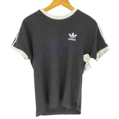 アディダスオリジナルス adidas Originals スリーストライプ クルーネック S/S Tシャツ レディース JPN：XS 