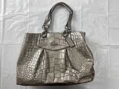 Cole Haan トートバッグ メタリックシルバー 編み込み - メルカリ