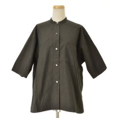 レディース 美品 YLEVE イレーヴ 日本製 バンドカラー オーバーサイズ