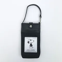 スヌーピー ジョークール ストラップ付メガネケース 横顔 ブラック SNOOPYのサムネイル