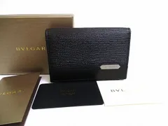 ブルガリ BVLGARI セルペンティ スカリエマン ロゴプレート レザー カードケース 名刺入れ メンズ 【未使用保管品】のサムネイル