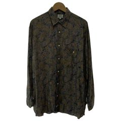 C.P. Company ワインレッド ペイズリー柄 長袖シャツ - メルカリ
