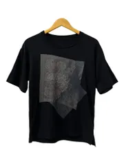 Ground Y (グランドワイ) ヨウジヤマモト フロントプリント Tシャツ 半袖 日本製 コットン100％ GJ-T50-020 1 ブラック メンズ/025のサムネイル