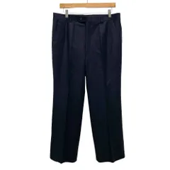 ランバン LANVIN スラックス パンツ トラウザー ウール ワンタック センタープレス 85 紺 ネイビー /TD ■ECD004のサムネイル