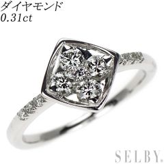 フェスタリア ハーフエタニティ ダイヤモンドリング PT900 アポン 