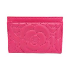 美品】CHANELカメリア二つ折り名刺入れカードケースオレンジ - メルカリ