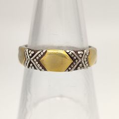 美品】Tiffany ティファニー Hリンク コンビ リング 750×シルバー925